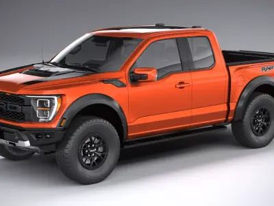 F150 Raptor Super Cab 2022 3D model