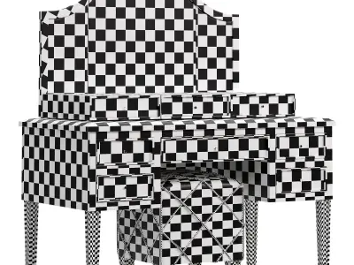 Karen Makeup Table by elve luxury 3D model