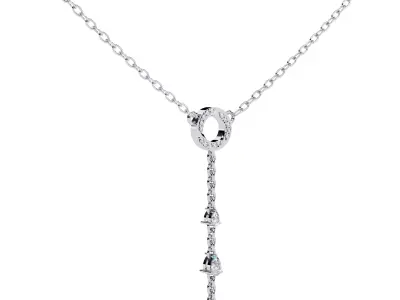 Diamond Necklace 360 animation renders 3dm stl details 3D print model