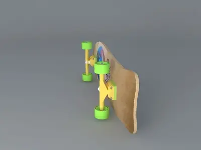 1986 Schmitt Stix Joe Lopes Crystal ball model skateboard Free 3D model