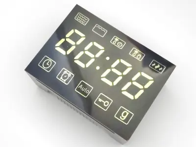 Microwave 7 Segmented LED 3D model