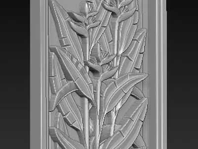 Decorative Panel Nature 3 3D Model 3D print model