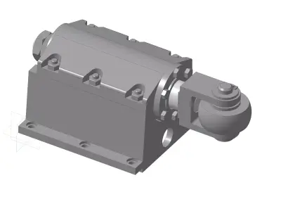 roller shock absorber 3D model