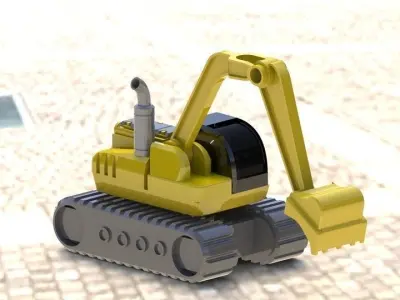 excavator Free 3D model
