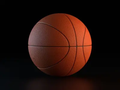 Basketball Ball low poly Low-poly 3D model