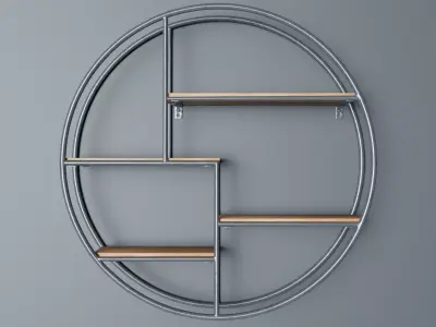 Circular Wall Shelf  3D model