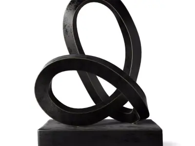 RH CAST METAL ABSTRACT SCULPTURE 4 3D model