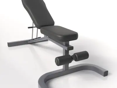 Gym Adjustable Bench 3D model
