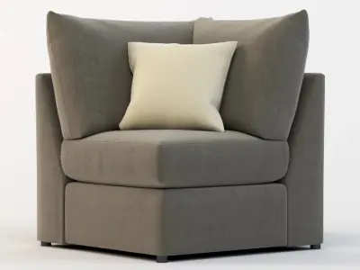 Bassett Beckham Pit Sectional Sofa Corner Module 3D model