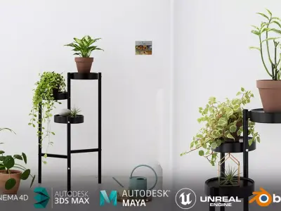 TRISHEL 3 Tier Shelf 3D model