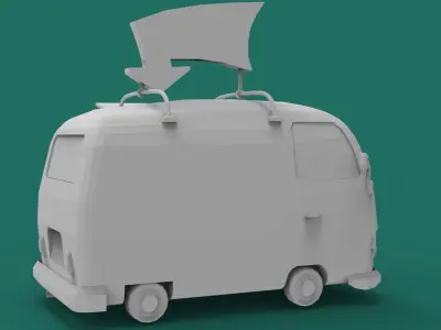 FOOD TRUCK READY TO PRINT 3D model