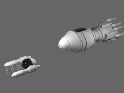 ci fi rocket i hope you like it  Free 3D model