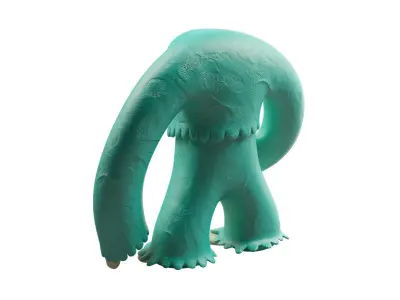 Plasticine Yeti 3D model