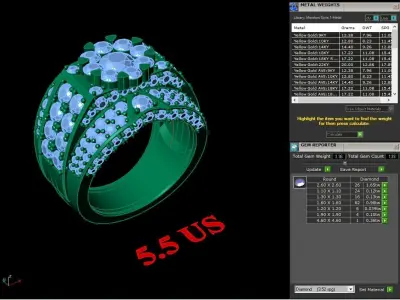 Luxury Men Rings Designs 4MR053 3D print model