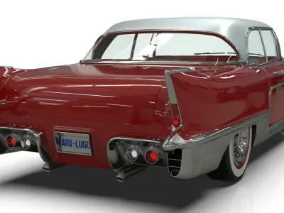 1957 Cadillac Eldorado Brougham  Low-poly 3D model