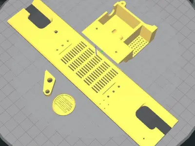 3D Print Scale Crawler 1 10 Truck militar 3D print model