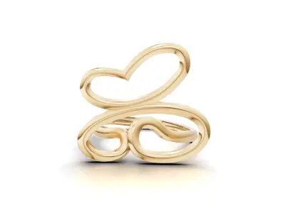 Minimal Abstract Ring 05 3D print model