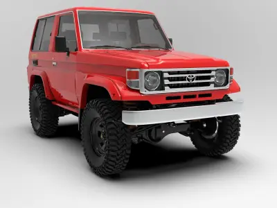 Toyota Land Cruiser J70 3D model