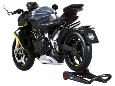 2021 MV Agusta Brutale 1000 RR Low-poly 3D model