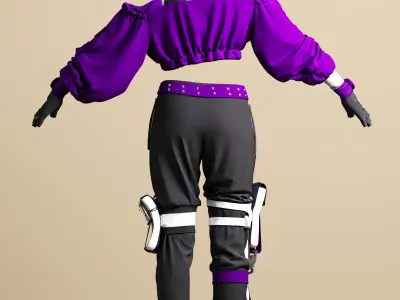 Girls sports model 3D model