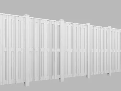 Wooden Fence Free 3D model