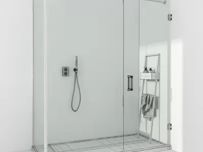 Bathroom furniture set Arcom Moov 3D model