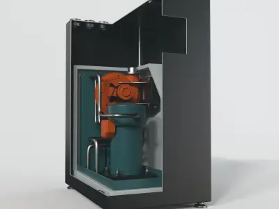 Heat Pump 3D model
