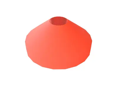 Pile of Soccer Cones v1 004 Low-poly 3D model