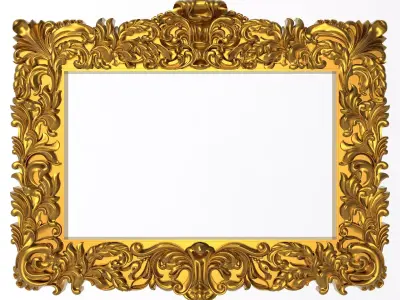 Carved Picture Frame 3D model 22