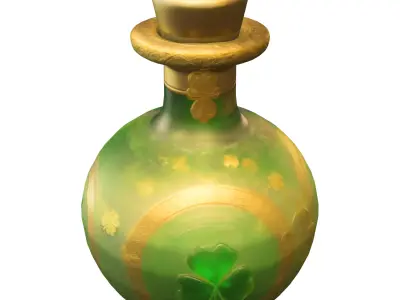 Design a StPatrick Low-poly 3D model