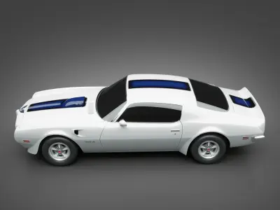 1972 Pontiac Firebird TransAm 3D model