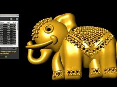Animal necklace 3D print model