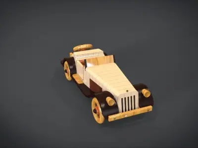 Classic Toy Roadster 3D print model