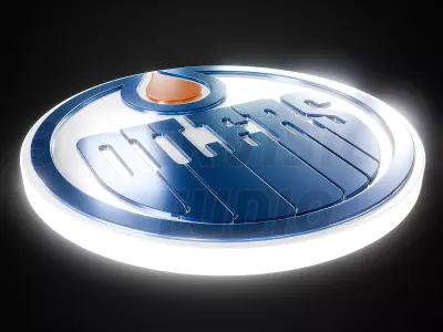 Edmonton Oilers logo - Cinematic - 3D print 3D model