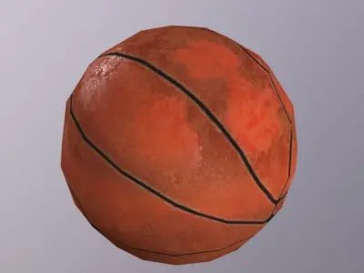 Basket Ball Low-poly 3D model