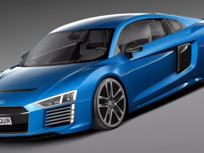 Audi R8 e-tron 2016 3D model