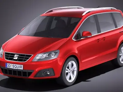 Seat Alhambra 2018 VRAY 3D model
