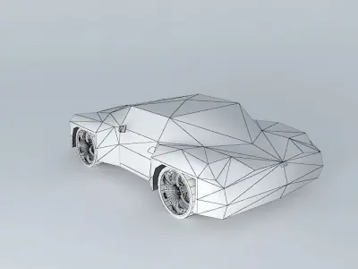 Concept Car Liquid Metal Coupe Free 3D model