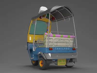 Little Thai Tuk Tuk 3D model