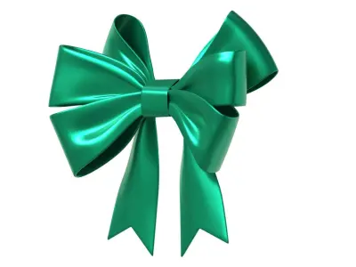 Christmas Bow Ribbon 69 Low-poly 3D model