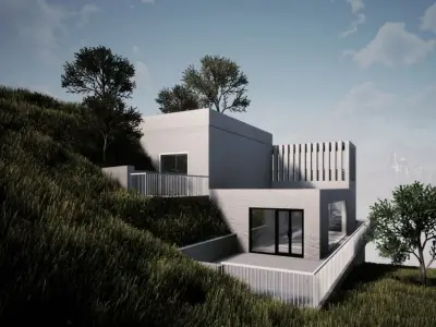 House design hill 3D model