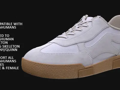 Shoes 206 - All MH Bodies - UE5 Skeletons - Rigged Low-poly 3D model