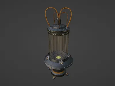 Sci-fi asset pack  Free low-poly 3D model