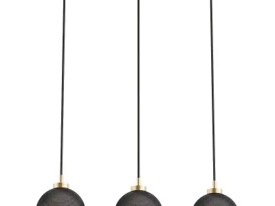 nocciola-50106-3 three light pendant 3D model