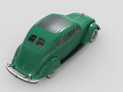 Chrysler Imperial Airflow 1934 Low-poly 3D model