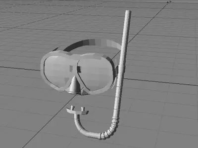 Scuba Diver Mask Type 3 3D model