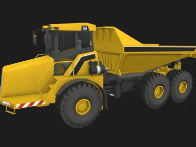 Truck M Low-poly 3D model