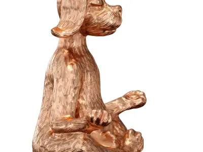 Yoga dog - figurine 3D model