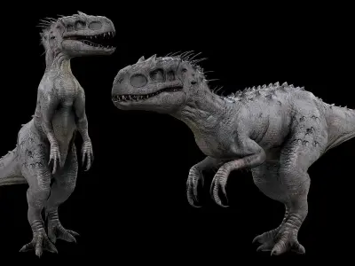 Indominus Rex - Diabolus Rex Low-poly 3D model