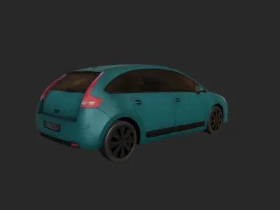 Low Poly Car 8 citroen Low-poly 3D model
